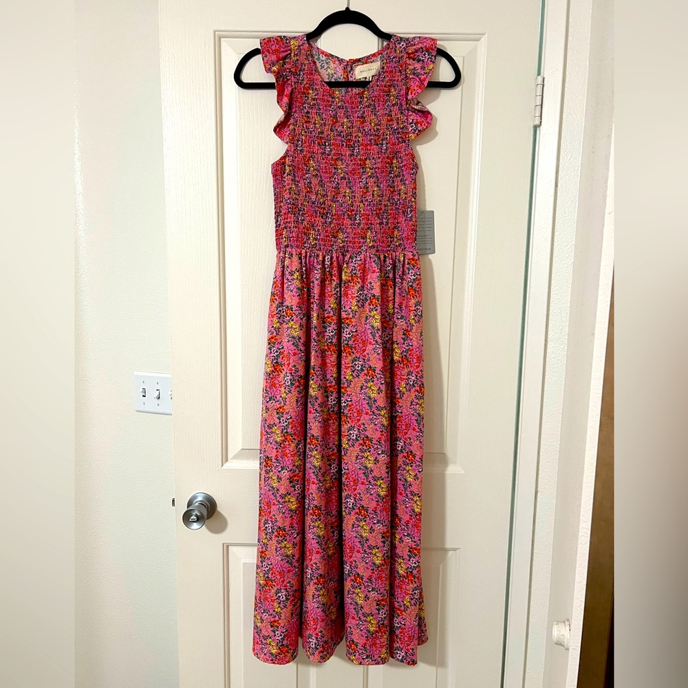 NWT Floral Smocked Maxi Dress
